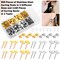 Earring Posts and Backs, Caffox 2000pcs Stud Earring Making Kit with Earring Base and Earring Backs for Leather Stud, Clay, Pearl Jewelry Making (Gold & Silver)